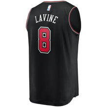 Load image into Gallery viewer, 8 - Men's Fanatics Branded Zach LaVine Black Chicago Bulls Fast Break Replica Jersey - Statement Edition - Black