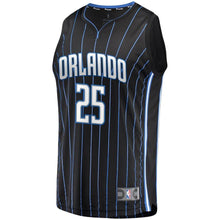 Load image into Gallery viewer, 25 - Men's Fanatics Branded Wesley Iwundu Black Orlando Magic Fast Break Replica Player Jersey - Statement Edition - Black