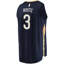 Load image into Gallery viewer, 3 - Men's Fanatics Branded Nikola Mirotic Navy New Orleans Pelicans Fast Break Player Jersey - Icon Edition - Navy