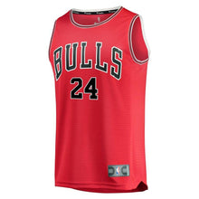 Load image into Gallery viewer, 24 - Youth Fanatics Branded Denzel Valentine Red Chicago Bulls Fast Break Player Jersey - Icon Edition - Red
