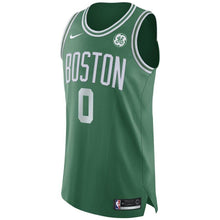 Load image into Gallery viewer, 0 - Men's Nike Jayson Tatum Green Boston Celtics Authentic Sponsor Patch Jersey – Icon Edition - Green