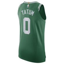 Load image into Gallery viewer, 0 - Men's Nike Jayson Tatum Green Boston Celtics Authentic Sponsor Patch Jersey – Icon Edition - Green
