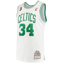Load image into Gallery viewer, 34 - Men's Mitchell &amp; Ness Paul Pierce White Boston Celtics Home 2007/08 Hardwood Classics Authentic Jersey - White