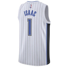 Load image into Gallery viewer, 1 - Men's Nike Jonathan Isaac White Orlando Magic Swingman Sponsor Patch Jersey - Association Edition - White
